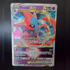 Deoxys VSTAR Pokémon Jumbo Promo Trading Card
